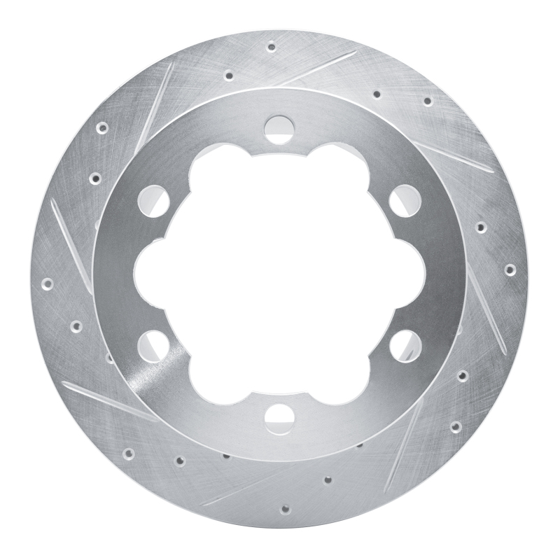 Dodge Sprinter 3500 Brake Rotor (1) - Rear Left - R1 Concepts - Drilled & Slotted - Silver - `02-`06